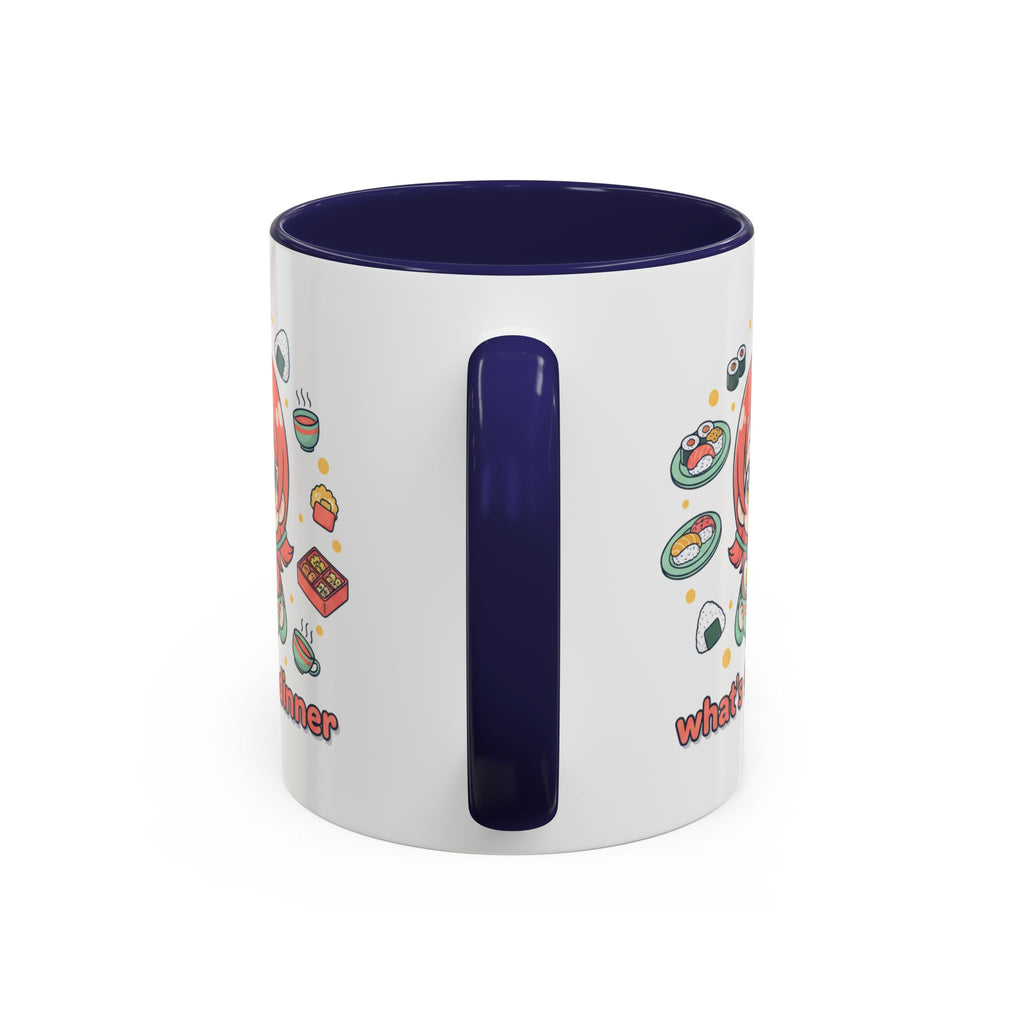 Anime Girl Ramen Mug — "What's for Dinner" Cute Kawaii Coffee Cup (11/15oz)