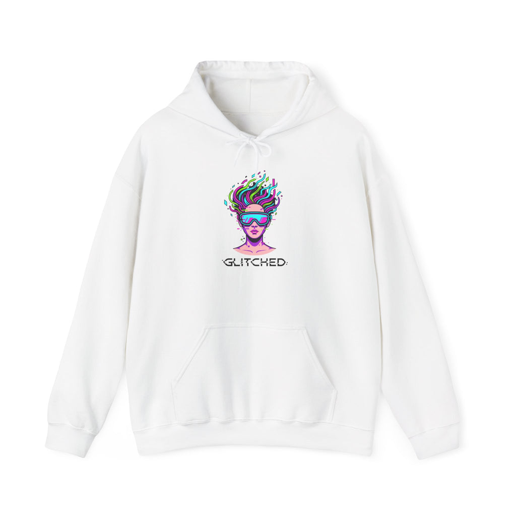 Glitched Portrait Fractal Hoodie | chromatic aberration, glitch art