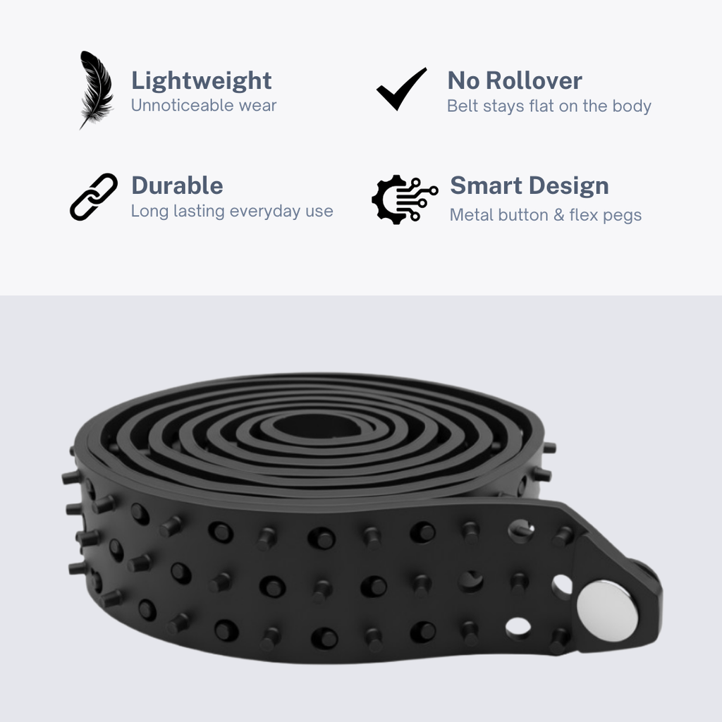 Shirt Tucker Rubber Belt - Adjustable Shirt Stays for Men and Women - Non-Slip, Consistent Hold For Sports, Events, and Law Enforcement - For Neat Appearance  adjustable to fit 22" to 46" sizes)