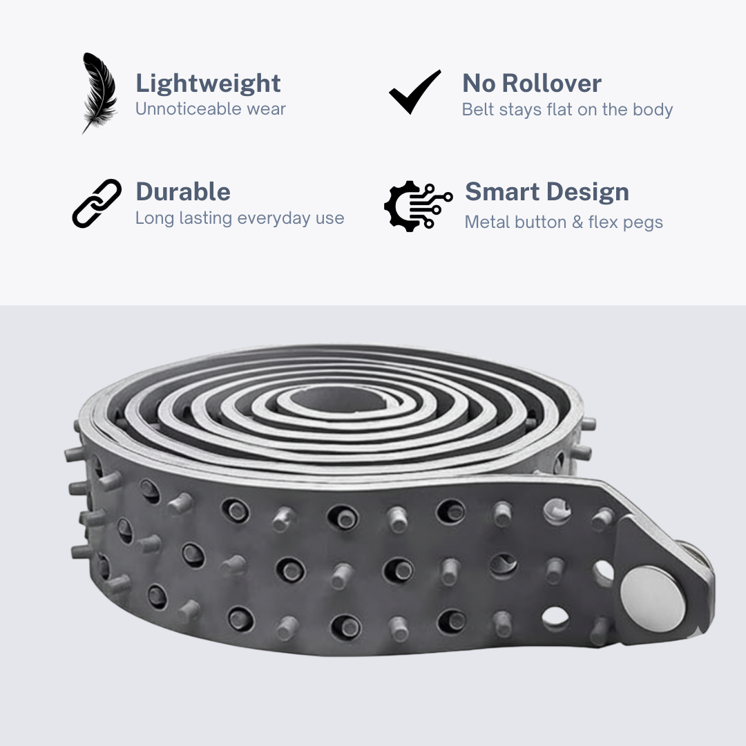 Shirt Tucker Rubber Belt - Adjustable Shirt Stays for Men and Women - Non-Slip, Consistent Hold For Sports, Events, and Law Enforcement - For Neat Appearance  adjustable to fit 22" to 46" sizes)